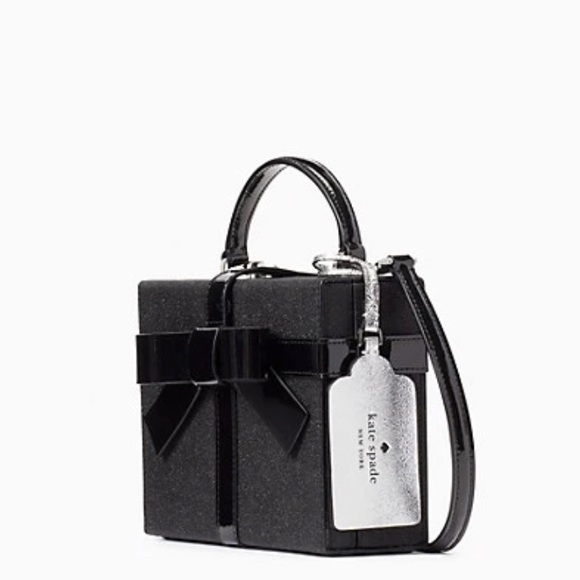Authentic Kate spade glitter/leather gift box Crossbody/Satchel - Picture 4 of 16
